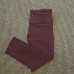 Senita Marroon Workout leggings